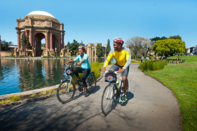 City Park Palace of Fine Arts - San Francisco - Bay City Bike