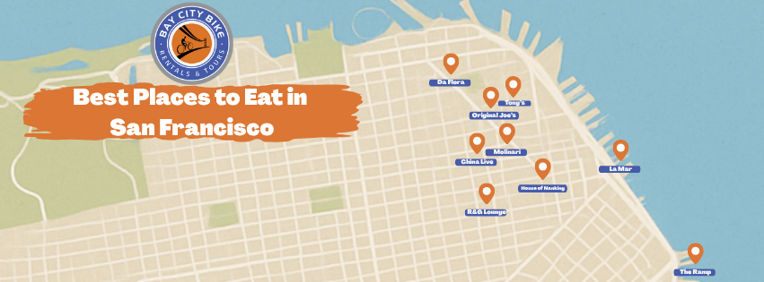 a map showing different places to eat in san francisco