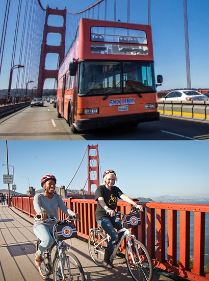 bay city bike and city combo tour in san francisco